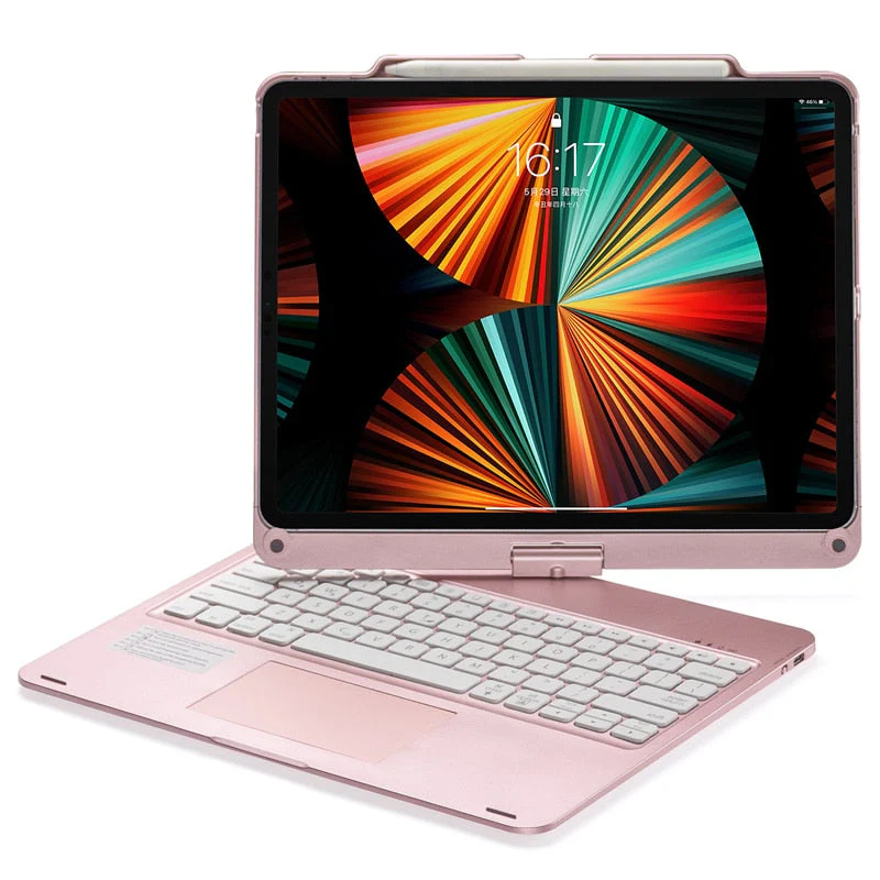 Wireless Backlit Keyboard iPad Holder Case - Image 11
