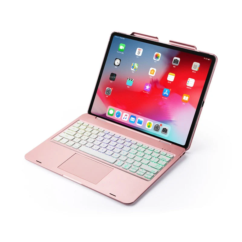 Wireless Backlit Keyboard iPad Holder Case - Image 7