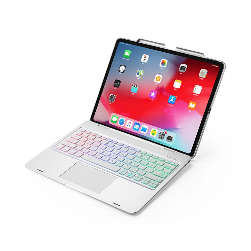 Wireless Backlit Keyboard iPad Holder Case - Image 8