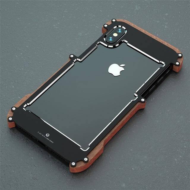 Wood Aluminum Frame Bumper iPhone Case - Image 2