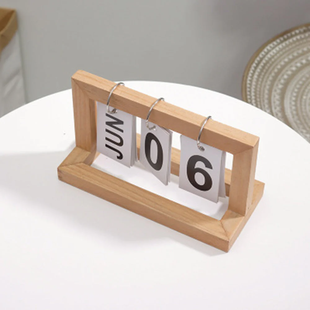 Wooden Flip Desktop Daily Calendar - Image 9