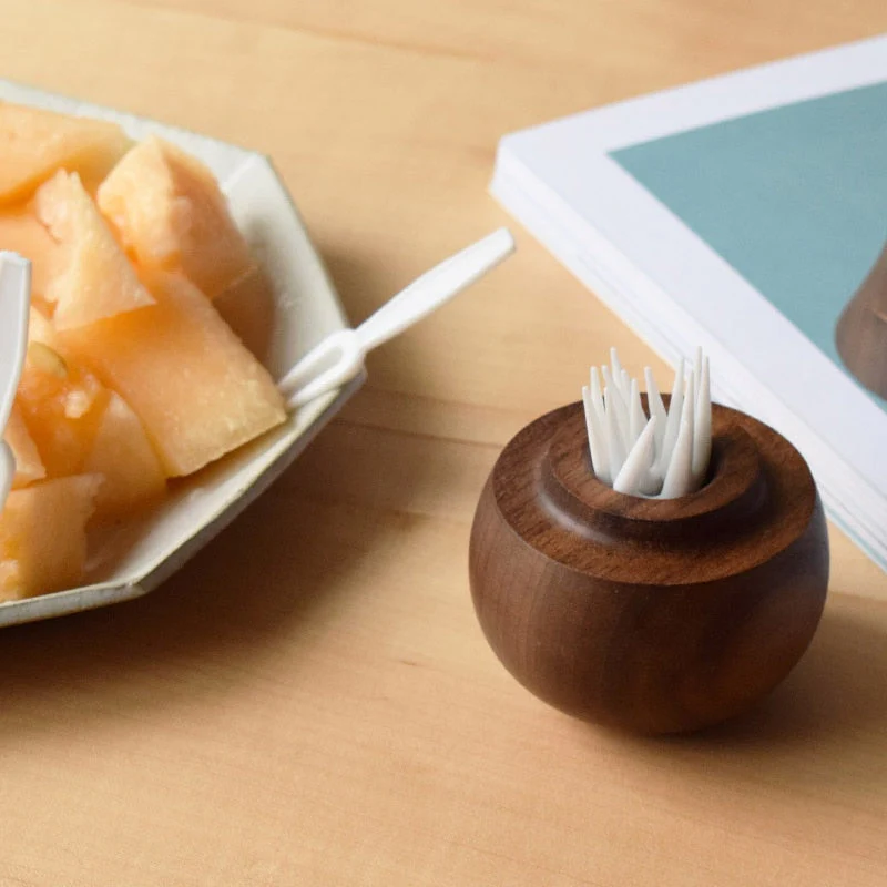 Wooden Pear Toothpick Holder - Image 2