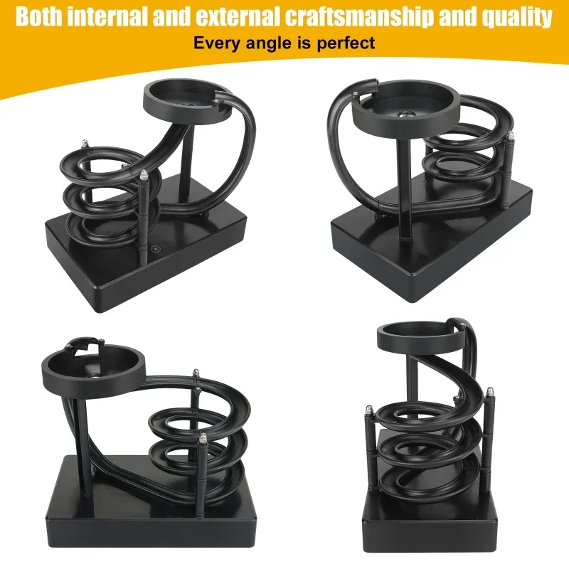 Wooden Perpetual Spiral Motion Kinetic Ball Roller Science Toy - Image 5