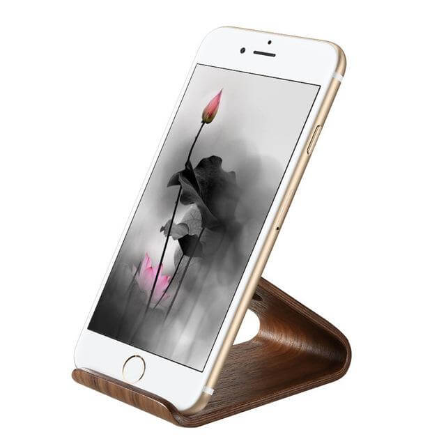 Wooden Phone Holder Stand Station Dock For Iphone Models - Image 2