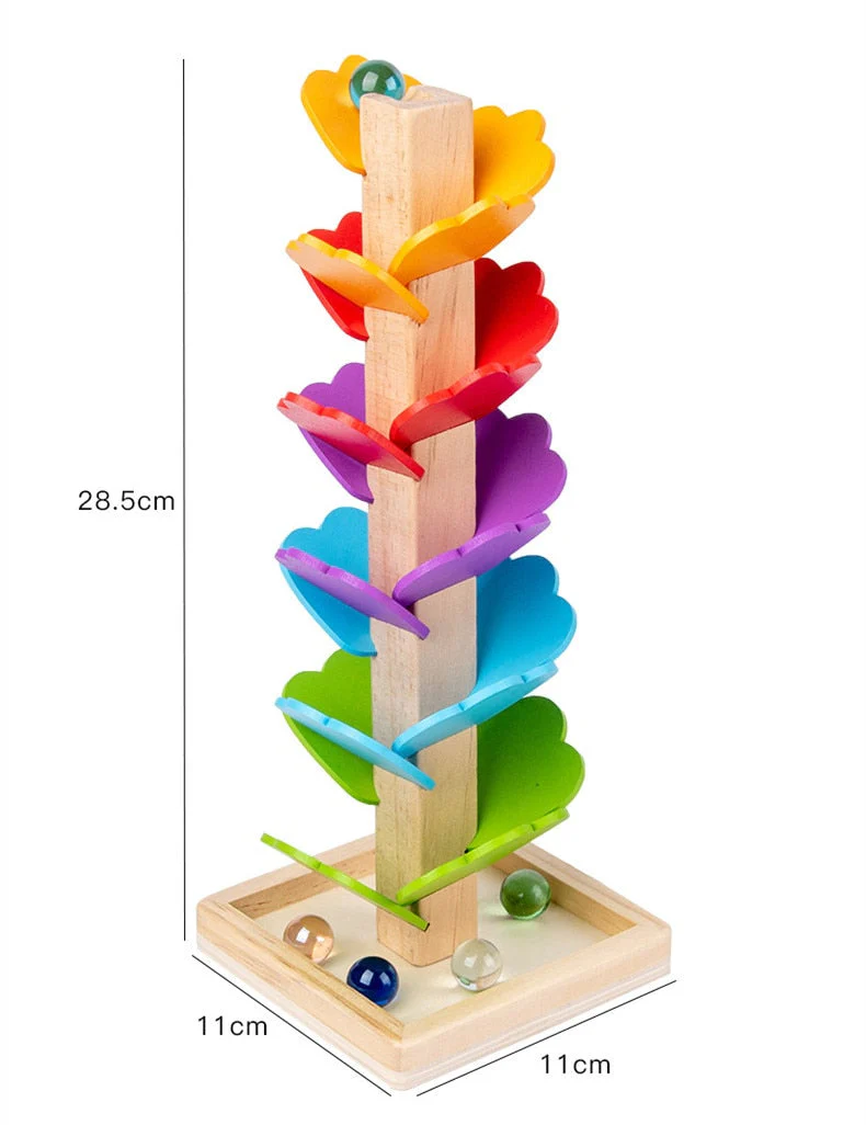 Wooden Rainbow Building Educational Toy - Image 8
