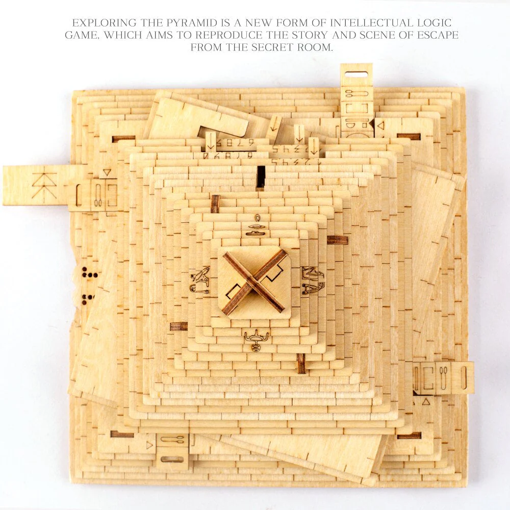 Wooden Assemble The Pyramid of Maya - Image 4