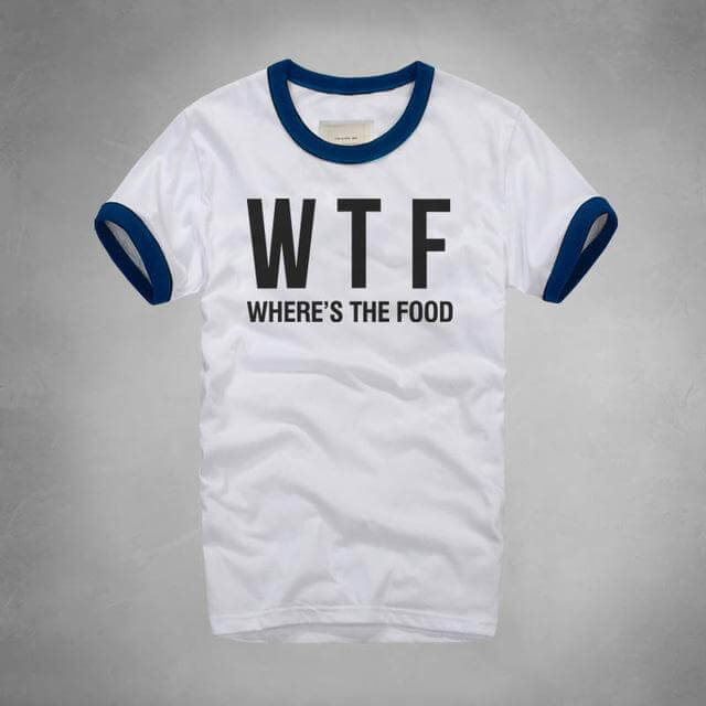 WTF Where Is The Food T-shirt - Image 2