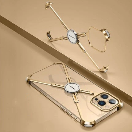 X Shaped Metal iPhone Back Cover Case - Image 10
