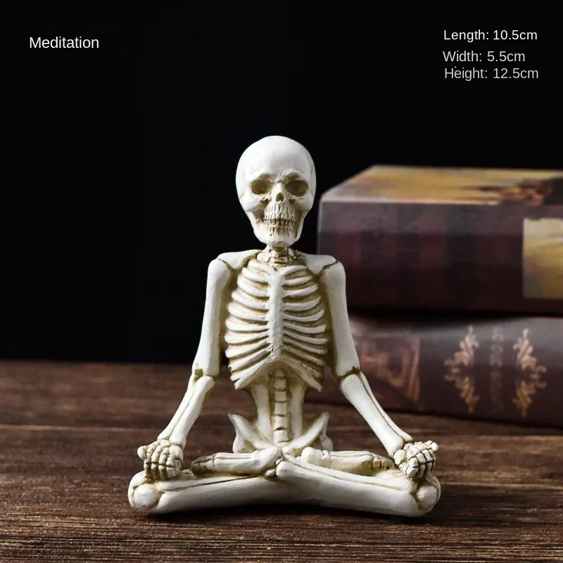 Yoga Master Skeleton Figurine - Image 9